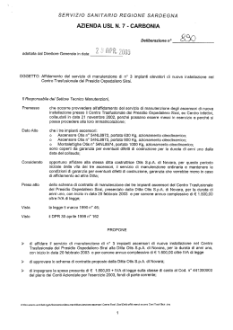 Delibera del 23 Aprile 2003, N.890