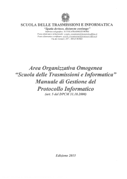 Manuale di Gestione - Ministero della Difesa