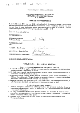 CONTRATTO D`ISTITUTO A.S. 2014 2015