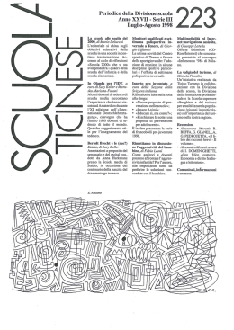 La scuola alle soglie del 2000