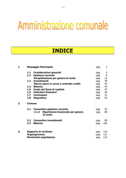 MM Consuntivo 2011 - Comune di Bioggio