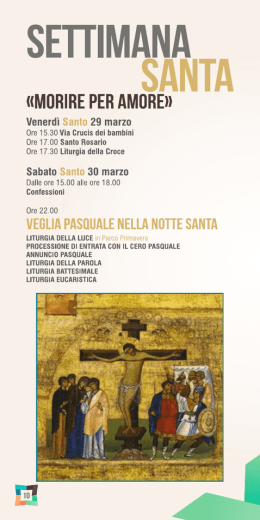 opuscolo pasqua 2013 - Parrocchia Sacro Cuore
