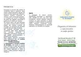 BrochurePalestre3 - Laboratorio Analisi San Giuseppe