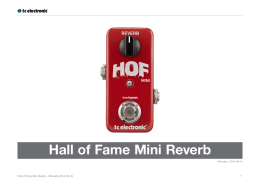Hall of Fame Mini Reverb