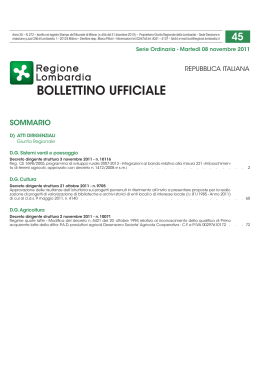 D.d.s. n. 10116 del 3 novembre 2011