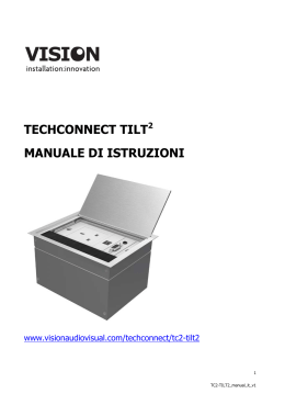 techconnect tilt manuale di istruzioni