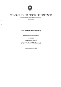 Doc 2 CNF - ORDINE DEGLI AVVOCATI di AVELLINO