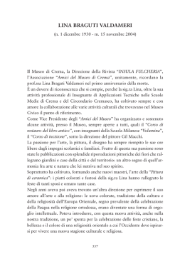 UFFICIO DEL MUSEO - Attivit&agrave; del Museo Civico