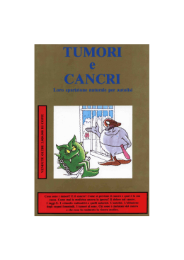 Tumori e cancri: loro sparizione naturale per autolisi