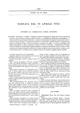 tornata del 21 aprile 1864