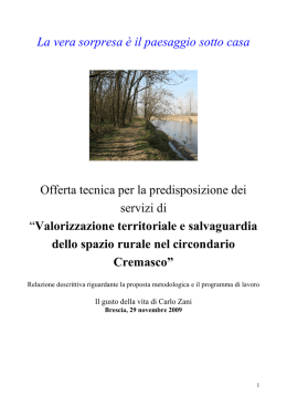offerta tecnica cremasco