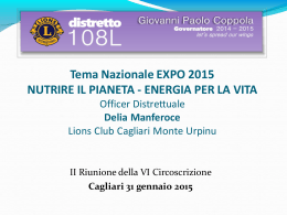 Diapositiva 1 - Lions Club – Distretto 108 L