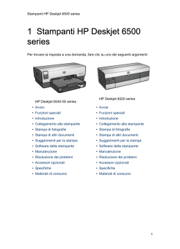 1 Stampanti HP Deskjet 6500 series