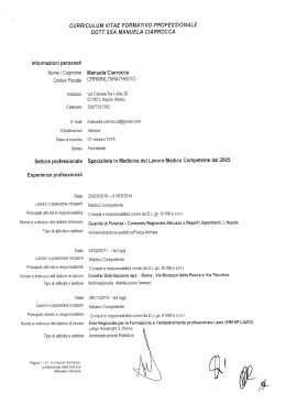 Curriculum - Guardia di Finanza