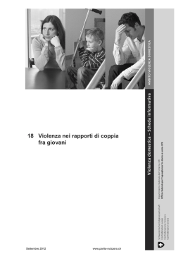 Violenza nei rapporti di coppia tra i giovani.2012
