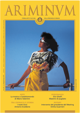 Scarica il numero 30 di Ariminum in formato PDF.