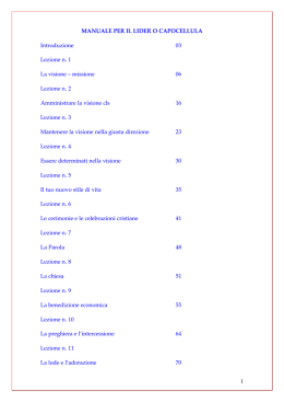 Scuola di leader - Cristolasoluzione