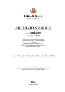 Vai al documento Archivio storico