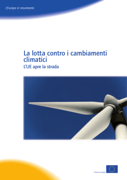La lotta contro i cambiamenti climatici