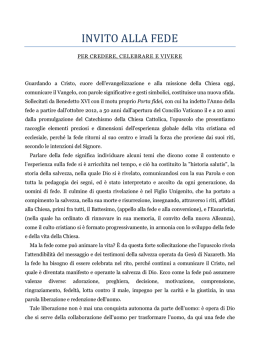 invito alla fede