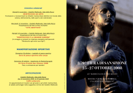 manifestazioni sportive - Comune di Montecchio Emilia