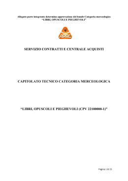 capitolato tecnico libri corretto - Provincia Autonoma di Trento