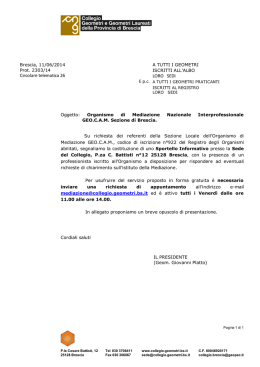 Circolare telematica n. 26 prot. 2303/14 del 11/06/2014