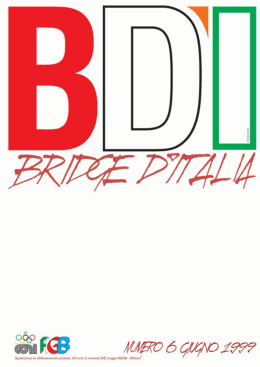 Rivista N. 06.1999 - Federazione Italiana Gioco Bridge