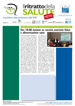 star bene con stili di vita sani e prevenzione