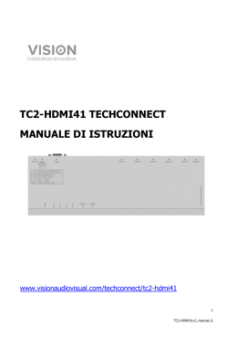 tc2-hdmi41 techconnect manuale di istruzioni