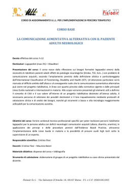 corso base la comunicazione aumentativa