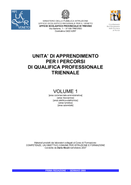 Unità di apprendimento per i percorsi triennali