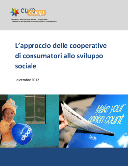 L`approccio delle cooperative di consumatori allo