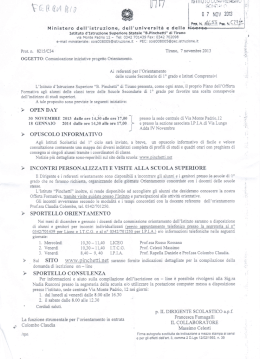 i.s. pinchetti - istituto comprensivo di sondalo