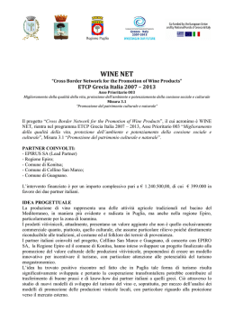 WINE NET - Comune di Guagnano