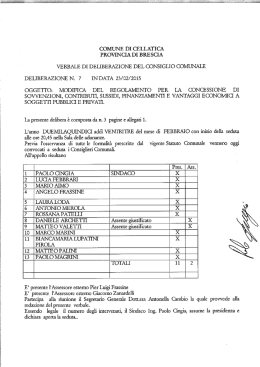 comune di cellatica provincia di brescia verbale di deliberazione del