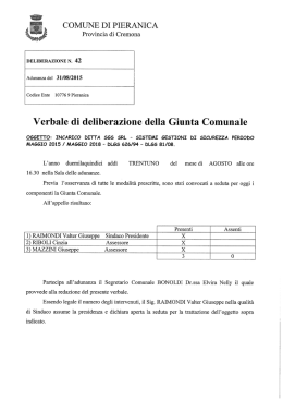 Incarico ditta SGS srl