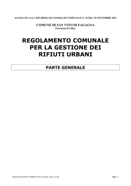 Regolamento RIFIUTI URBANI_Parte Generale_2012