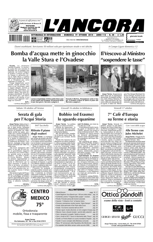 Numero 38 - L`ANCORA edicola