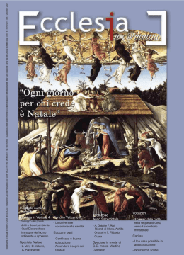 In questo numero: Grandi temi - Diocesi Suburbicaria Velletri