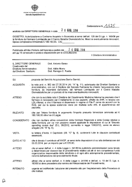 Deliberazione n.1125 del 26/06/2014