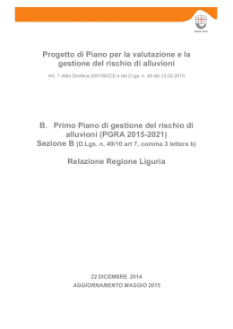PGRA Liguria PARTEB Aggiornam 04062015