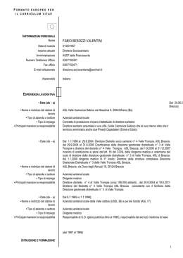 Visualizza Curriculum - Azienda Ospedaliera Mellino Mellini