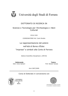 tesi GALVANI - Università degli Studi di Ferrara
