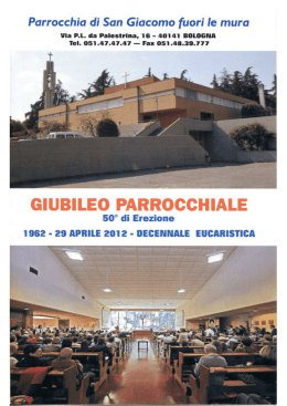 Opuscolo Celebrativo Giubileo 2012