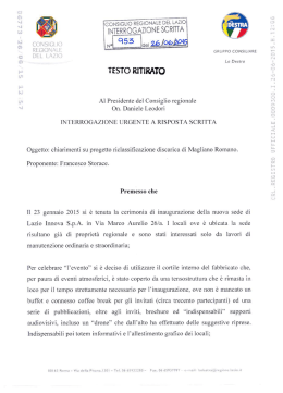 Vedi l`allegato - Iter degli atti