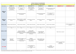 Settimana dal 12.10 al 18.10.2015 - Azienda Pubblica di Servizi alla