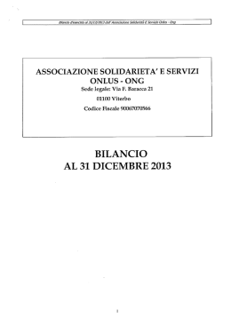 scarica allegato - Associazione Solidariet&agrave; e Servizio Onlus-ONG