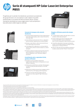 Serie di stampanti HP Color LaserJet Enterprise M855