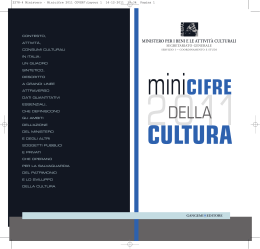 CULTURA - Ministero dei Beni e le Attività Culturali